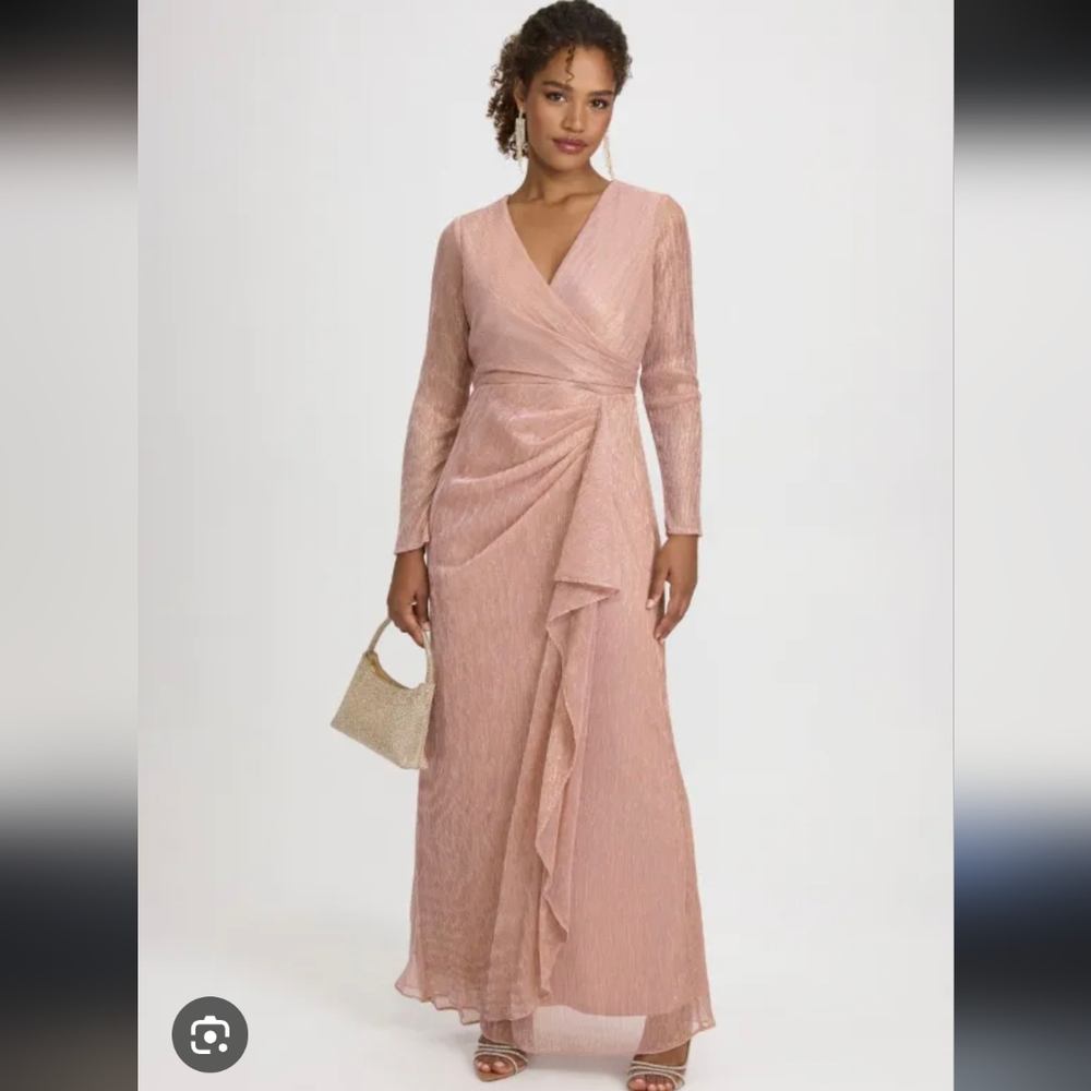 Brianna Milay Womens Long Sleeve Evening Gown